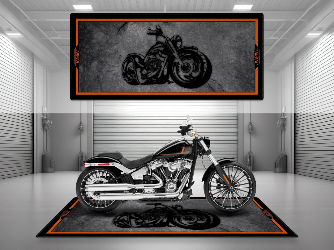 Harley Davidson İçin Tasarlanmış Motosiklet Matı