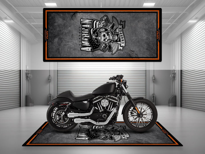 Harley Davidson İçin Tasarlanmış Motosiklet Matı