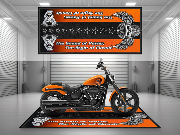 Harley Davidson İçin Tasarlanmış Motosiklet Matı