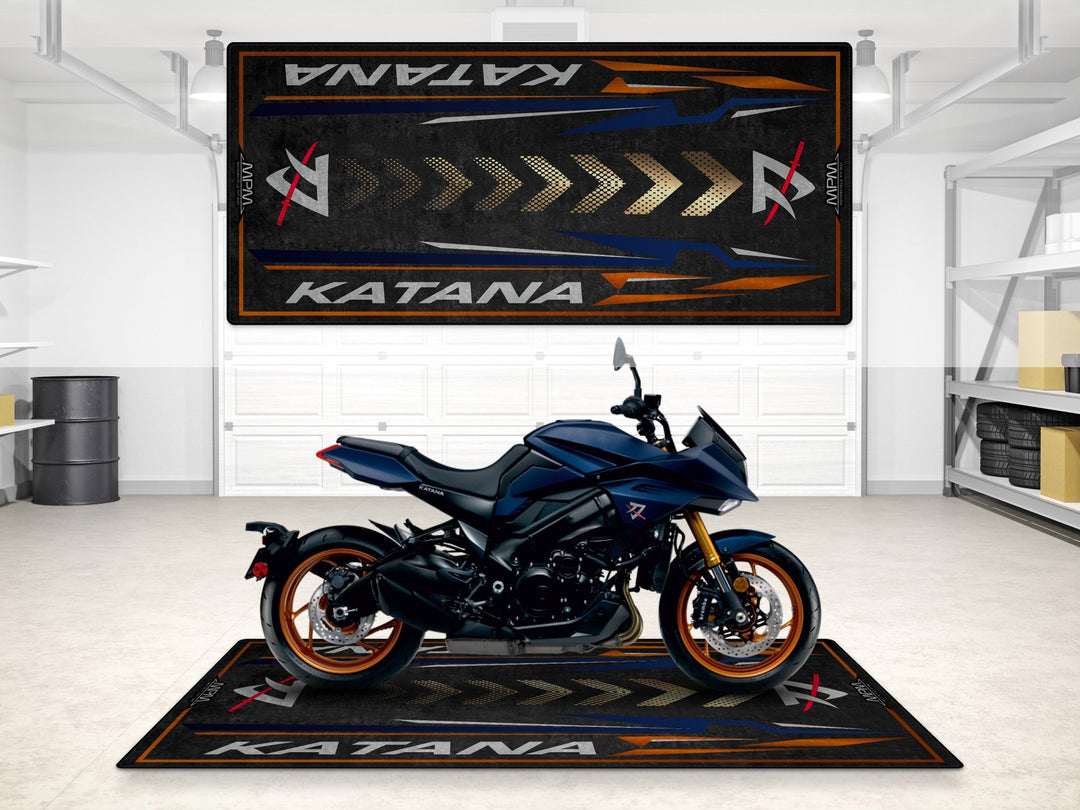 Suzuki Katana HALISI – motosiklet paspası olarak garaj ve park alanı için üretildi
