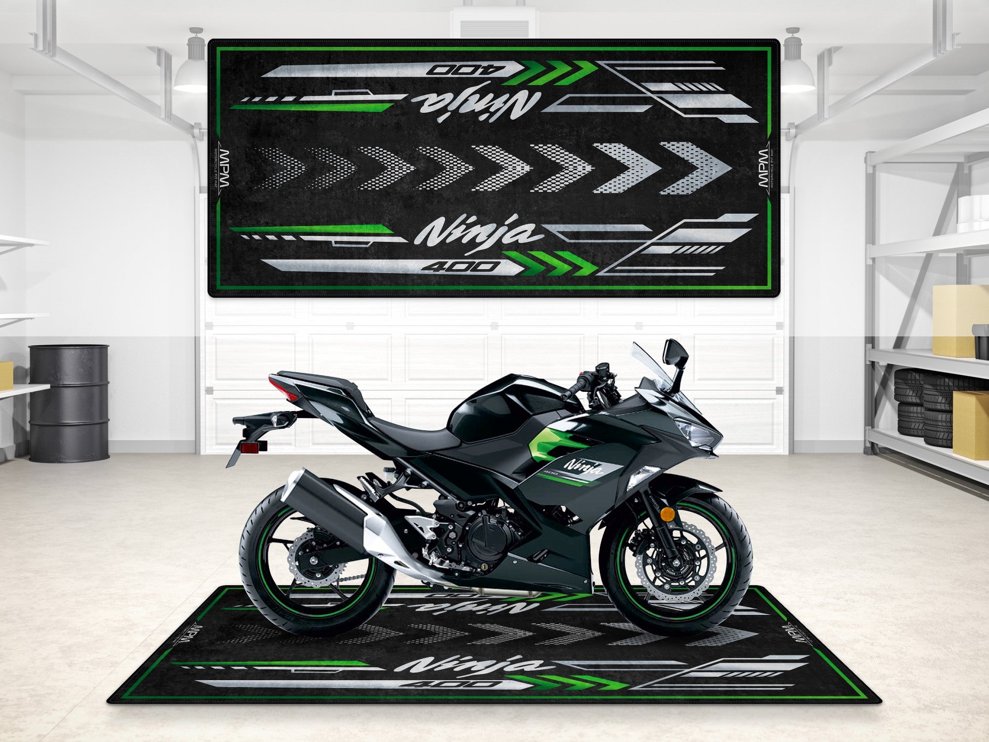 Kawasaki Ninja 400 İçin Tasarlanmış Motosiklet Matı - MM7386 – MPM