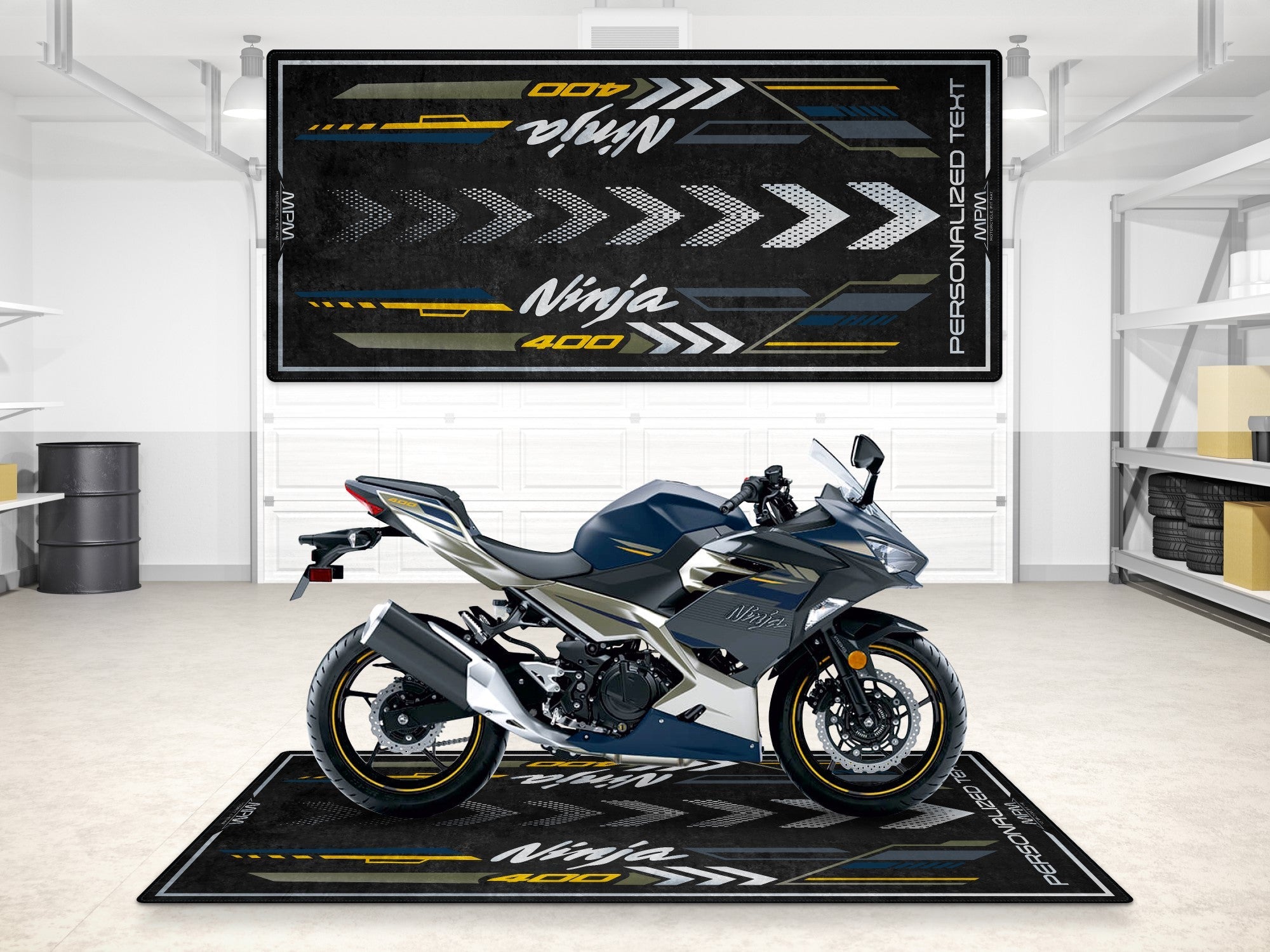 Kawasaki Ninja 400 İçin Tasarlanmış Motosiklet Matı - MM7386 – MPM