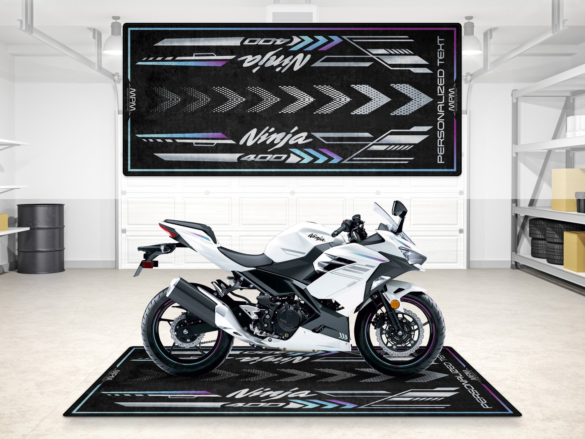 Kawasaki Ninja 400 İçin Tasarlanmış Motosiklet Matı - MM7386 – MPM
