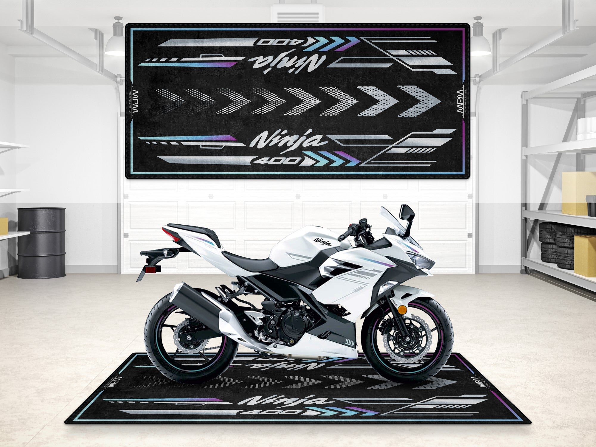 Kawasaki Ninja 400 İçin Tasarlanmış Motosiklet Matı - MM7386 – MPM