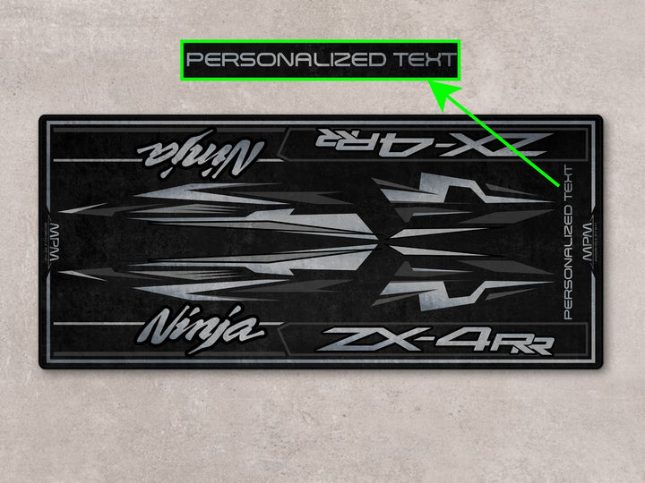 Motosiklet paspası – Kawasaki Ninja ZX-4RR için şık ve dayanıklı pit mat
