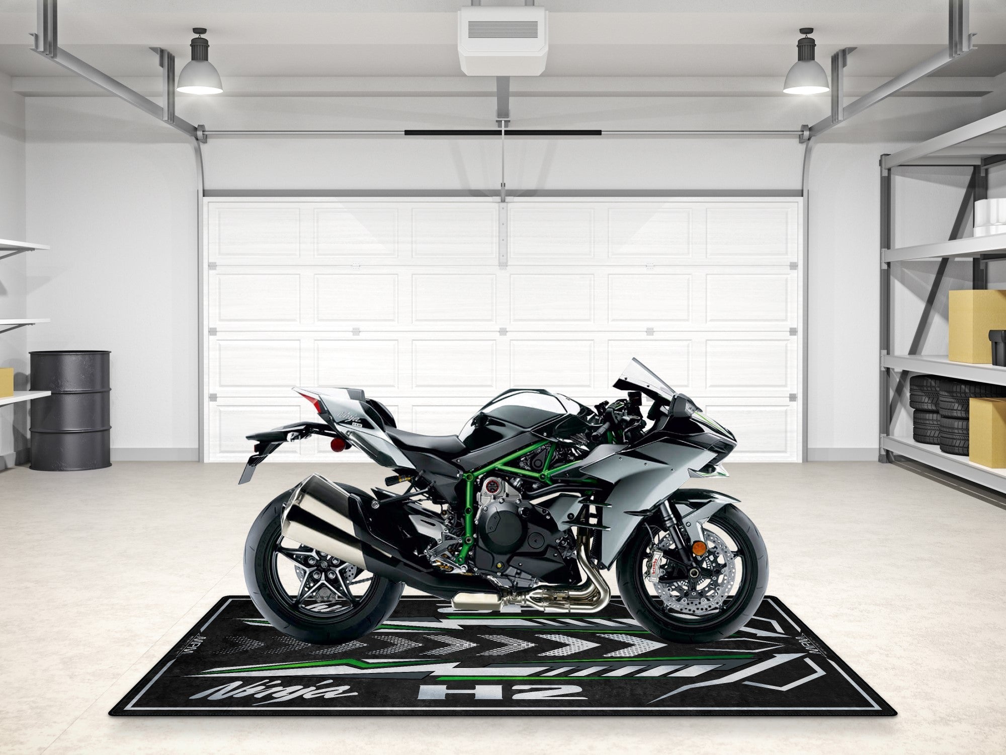 Kawasaki Ninja H2 İçin Tasarlanmış Motosiklet Matı - MM7405 – MPM