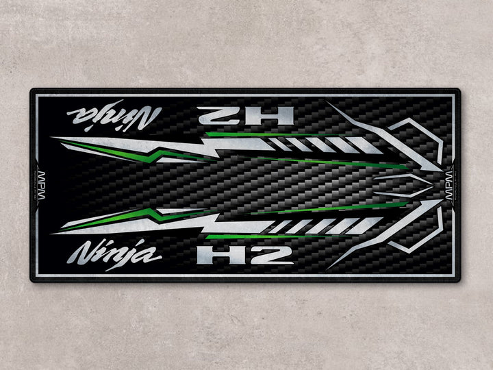 Ninja H2 garaj halısı, motosiklet park paspası ve zemin koruyucu aksesuar

