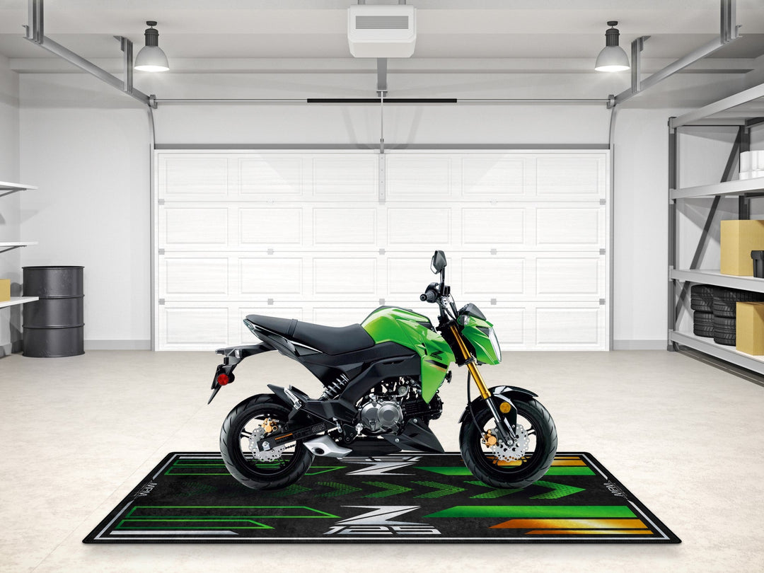 Z125 kişiselleştirilmiş pit halısı, motorcu hediye ve sürüş ekipmanları için şık paspas
