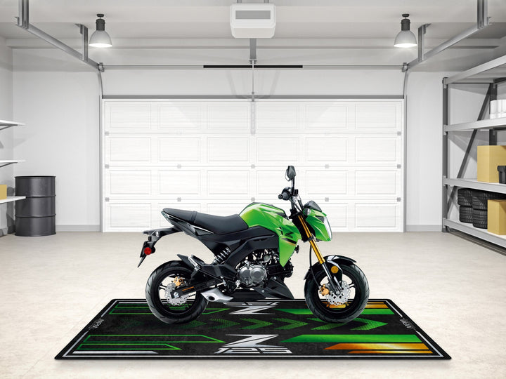 Z125 kişiselleştirilmiş pit halısı, motorcu hediye ve sürüş ekipmanları için şık paspas

