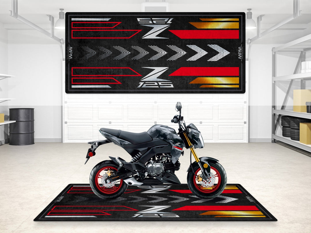 Kawasaki Z125 Halısı Cypher Camo Gray – gri için üretilmiş motosiklet paspası

