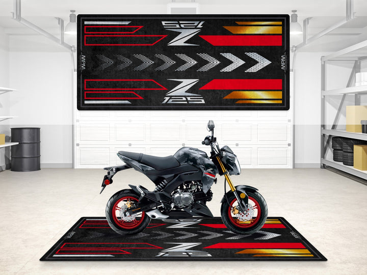 Kawasaki Z125 Halısı Cypher Camo Gray – gri için üretilmiş motosiklet paspası
