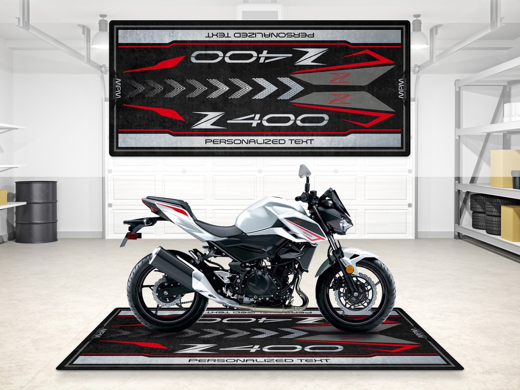 Kawasaki Z400 İçin Tasarlanmış Motosiklet Matı - MM7410 – MPM