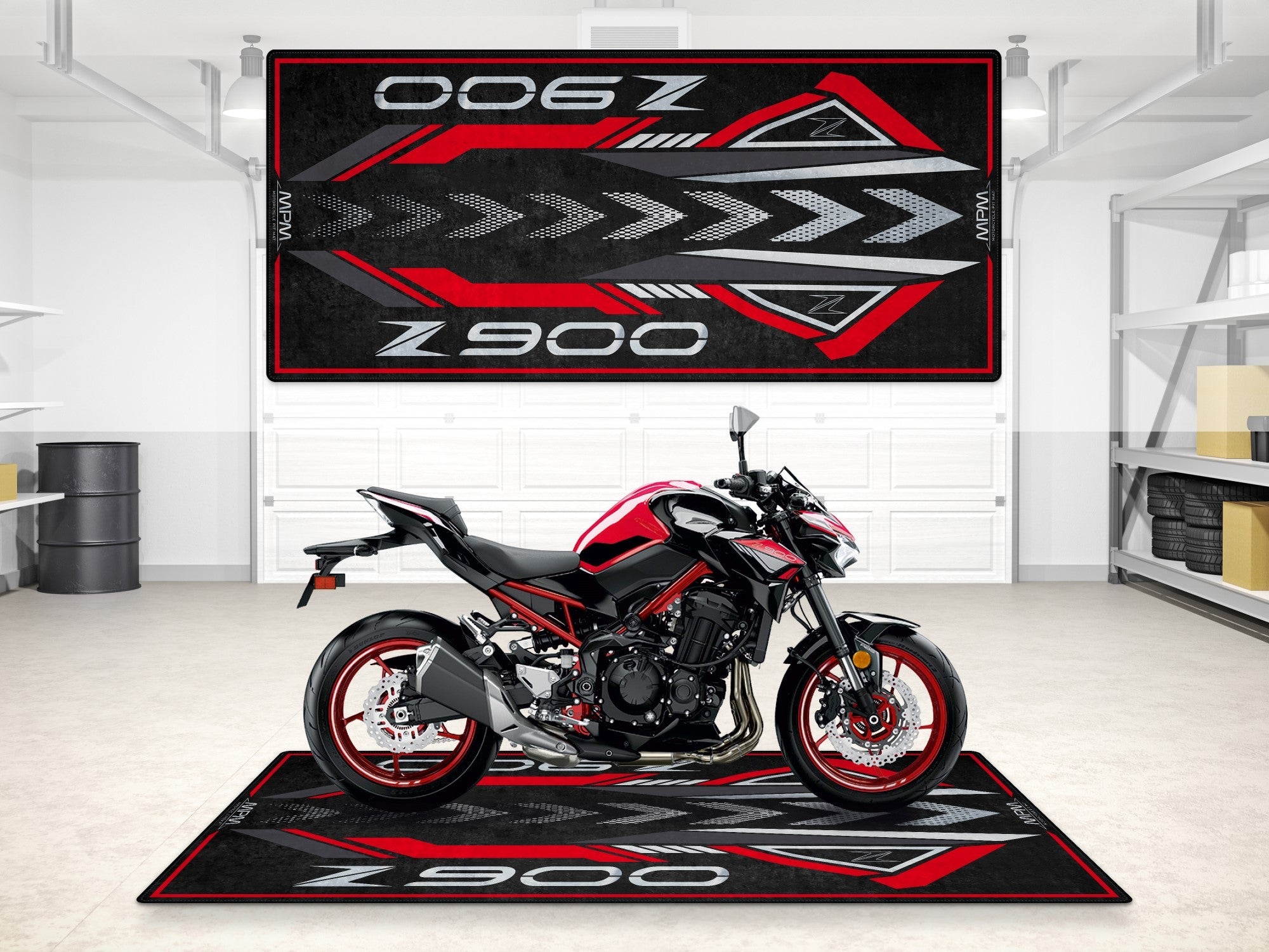 Kawasaki Z900 İçin Tasarlanmış Motosiklet Matı - MM7412 – MPM