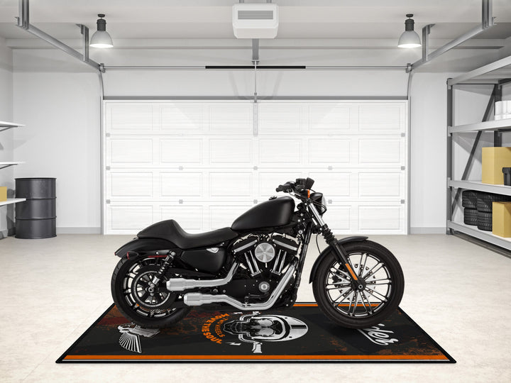 Harley Davidson İçin Tasarlanmış Motosiklet Matı