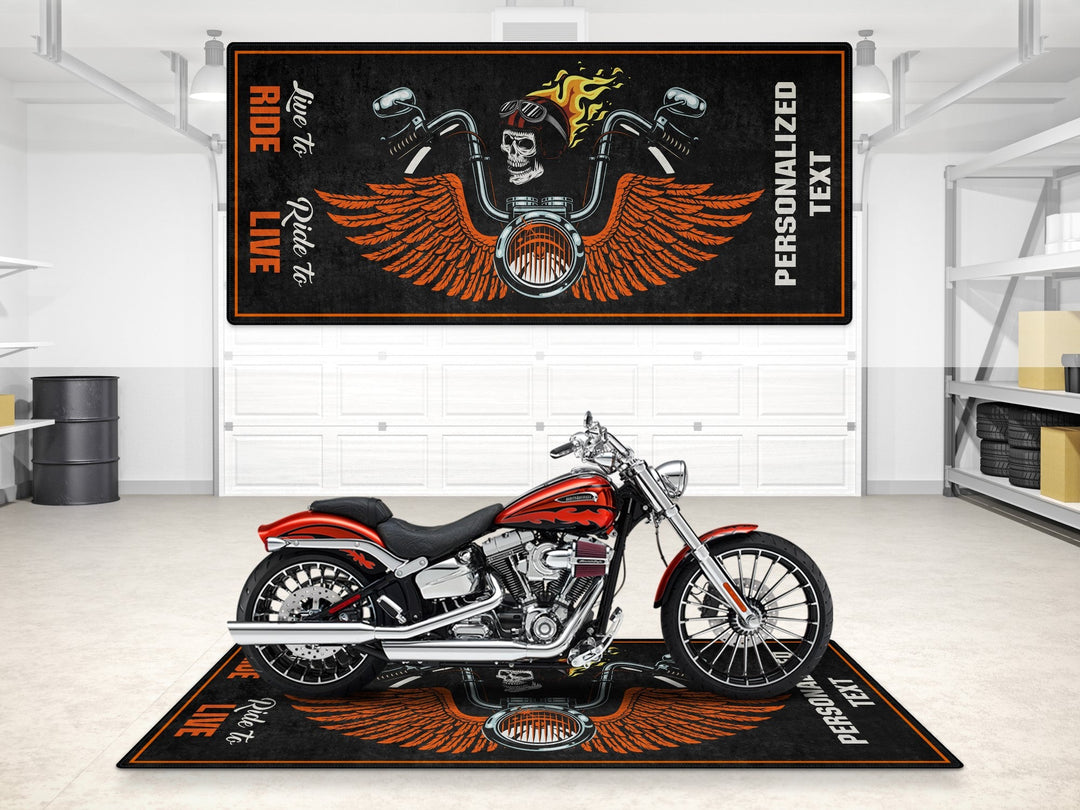 Harley Davidson İçin Tasarlanmış Motosiklet Matı