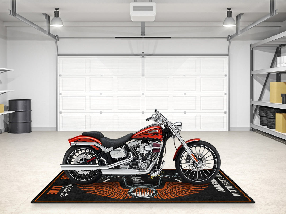 Harley Davidson İçin Tasarlanmış Motosiklet Matı