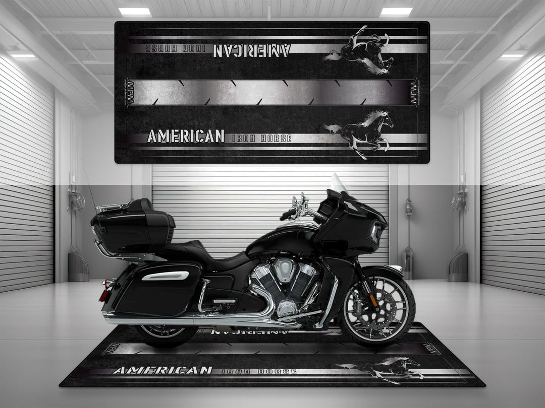 Indian Pursuit Limited Halısı – Orijinal siyah renk için üretilmiş motosiklet paspası

