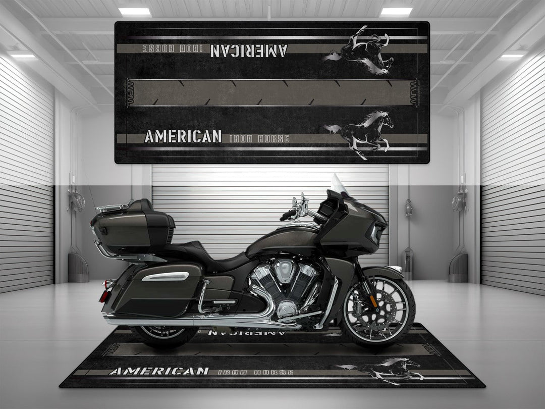 Indian Pursuit Limited Halısı – Orijinal siyah renk için üretilmiş motosiklet paspası
