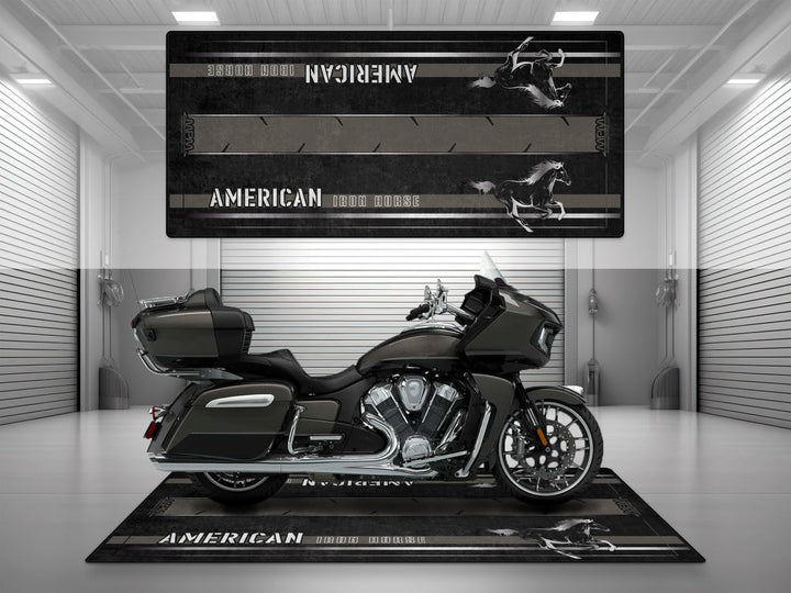 Indian Pursuit Limited Halısı – Orijinal siyah renk için üretilmiş motosiklet paspası
