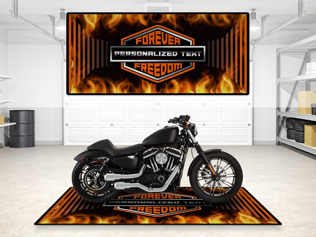 Harley Davidson İçin Tasarlanmış Motosiklet Matı