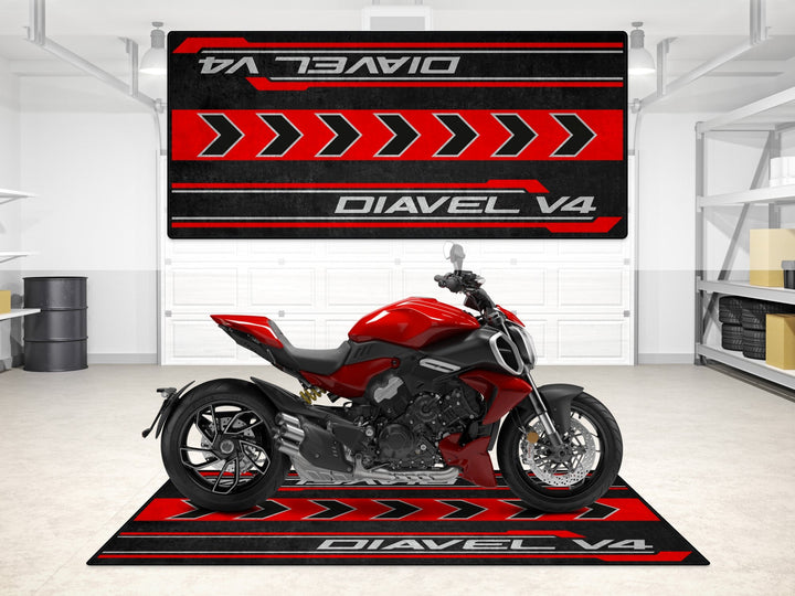 DIAVEL V4 İçin Tasarlanmış Motosiklet Matı - MM7170