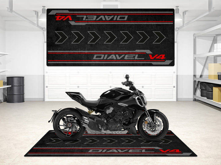 DIAVEL V4 İçin Tasarlanmış Motosiklet Matı - MM7170