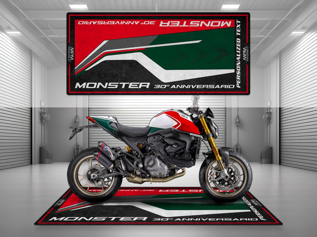 MONSTER 30th ANNIVERSARIO İçin Tasarlanmış Motosiklet Matı - MM4106