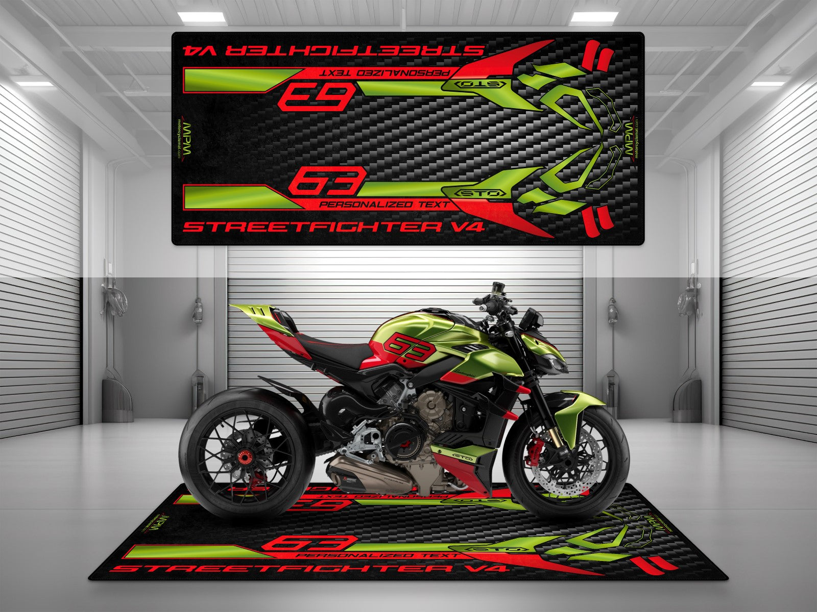 Ducati Streetfighter V4 Lamborghini Edition Motosiklet Matı