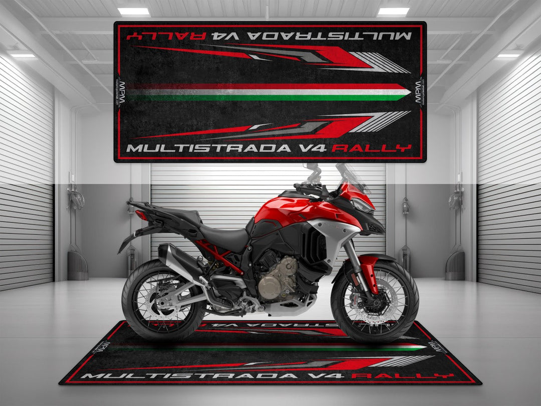 MULTISTRADA V4 RALLY İçin Tasarlanmış Motosiklet Matı - MM4111