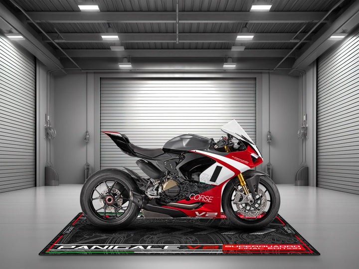 PANIGALE V2 SUPERQUADRO FINAL EDITION İçin Tasarlanmış Motosiklet Matı - MM4108