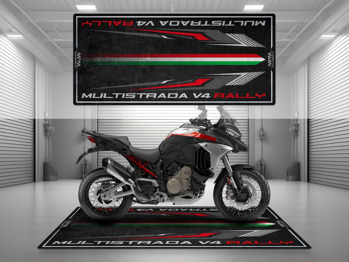 MULTISTRADA V4 RALLY İçin Tasarlanmış Motosiklet Matı - MM4111