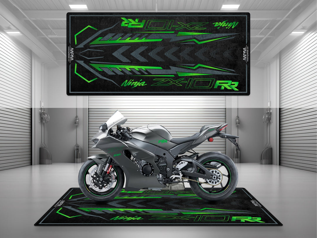Kawasaki Ninja ZX-10RR Halısı Metallic Graphenesteel Gray – gri için üretilmiş motosiklet paspası
