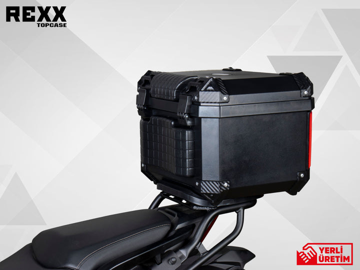 REXX TOPCASE PREMIUM 45 LT - GÜÇLENDİRİLMİŞ ABS MOTOSİKLET ÇANTASI | UNIVERSAL
