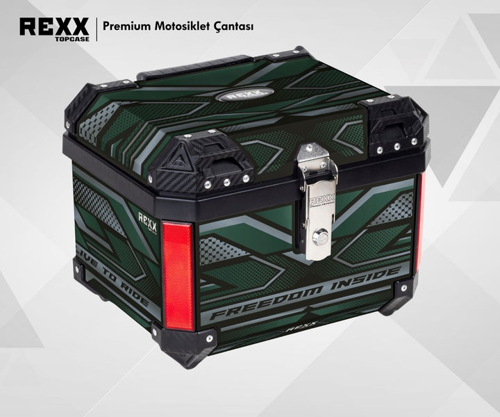 REXX TOPCASE PREMIUM - GÜÇLENDİRİLMİŞ ABS MOTOSİKLET ÇANTASI | UNIVERSAL