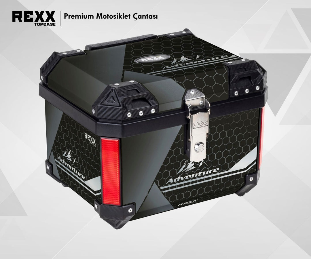 REXX TOPCASE PREMIUM - GÜÇLENDİRİLMİŞ ABS MOTOSİKLET ÇANTASI | UNIVERSAL