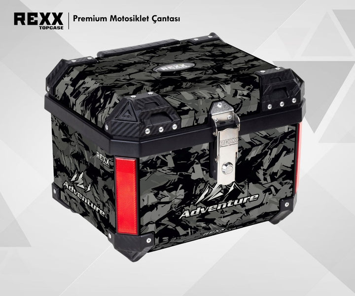 REXX TOPCASE PREMIUM - GÜÇLENDİRİLMİŞ ABS MOTOSİKLET ÇANTASI | UNIVERSAL