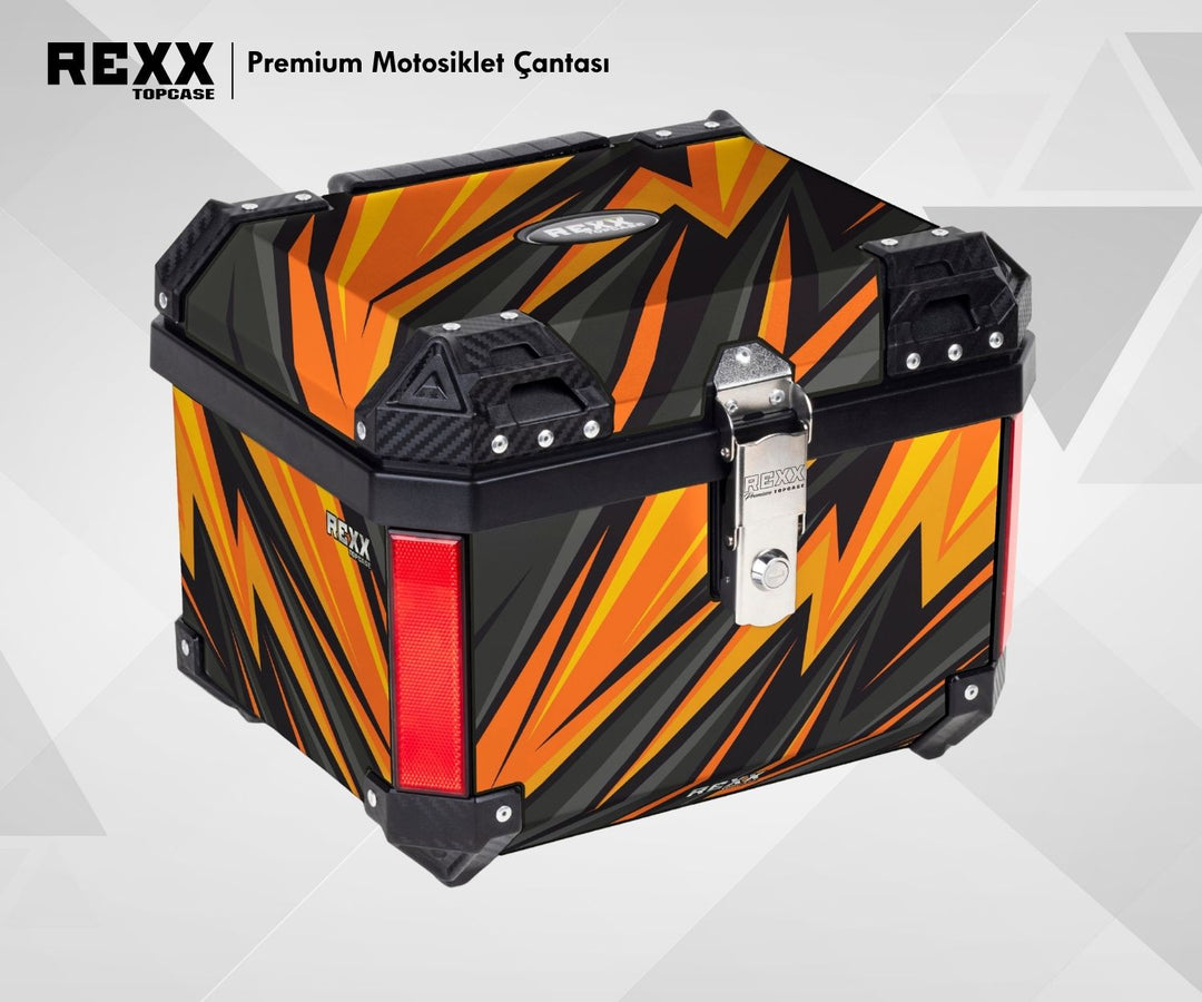 REXX TOPCASE PREMIUM - GÜÇLENDİRİLMİŞ ABS MOTOSİKLET ÇANTASI | UNIVERSAL