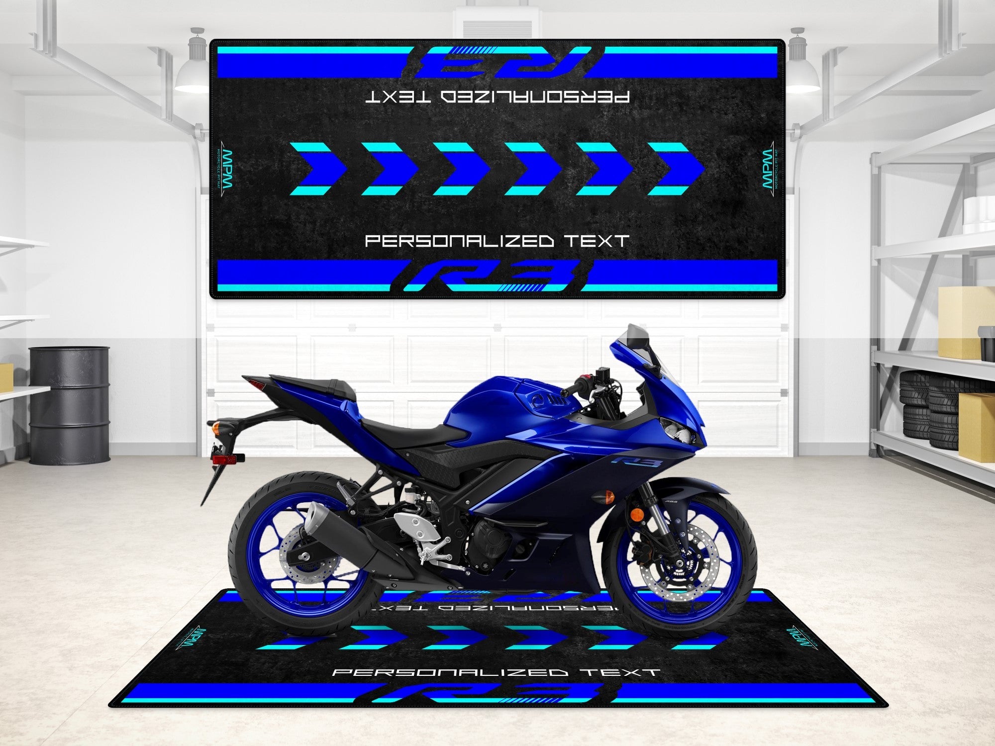 Yamaha R3 İçin Tasarlanmış Motosiklet Matı - MM7114 – MPM